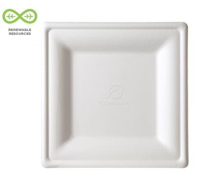 Square Sugarcane Plates