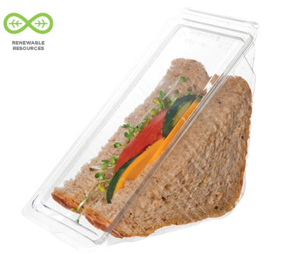 Renwable & Compostable Sandwich Wedge