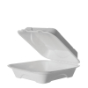  Vanguard™ Bagasse Clamshell 200x200x75mm - 200pcs 