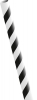Paper Straw 270x6mm Black/white striped - 5000pcs